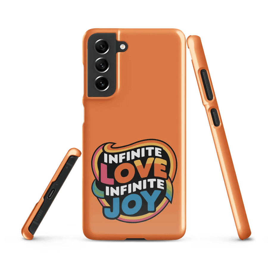 Infinite Love Infinite Joy Snap Case for Samsung (Orange) product image (1)