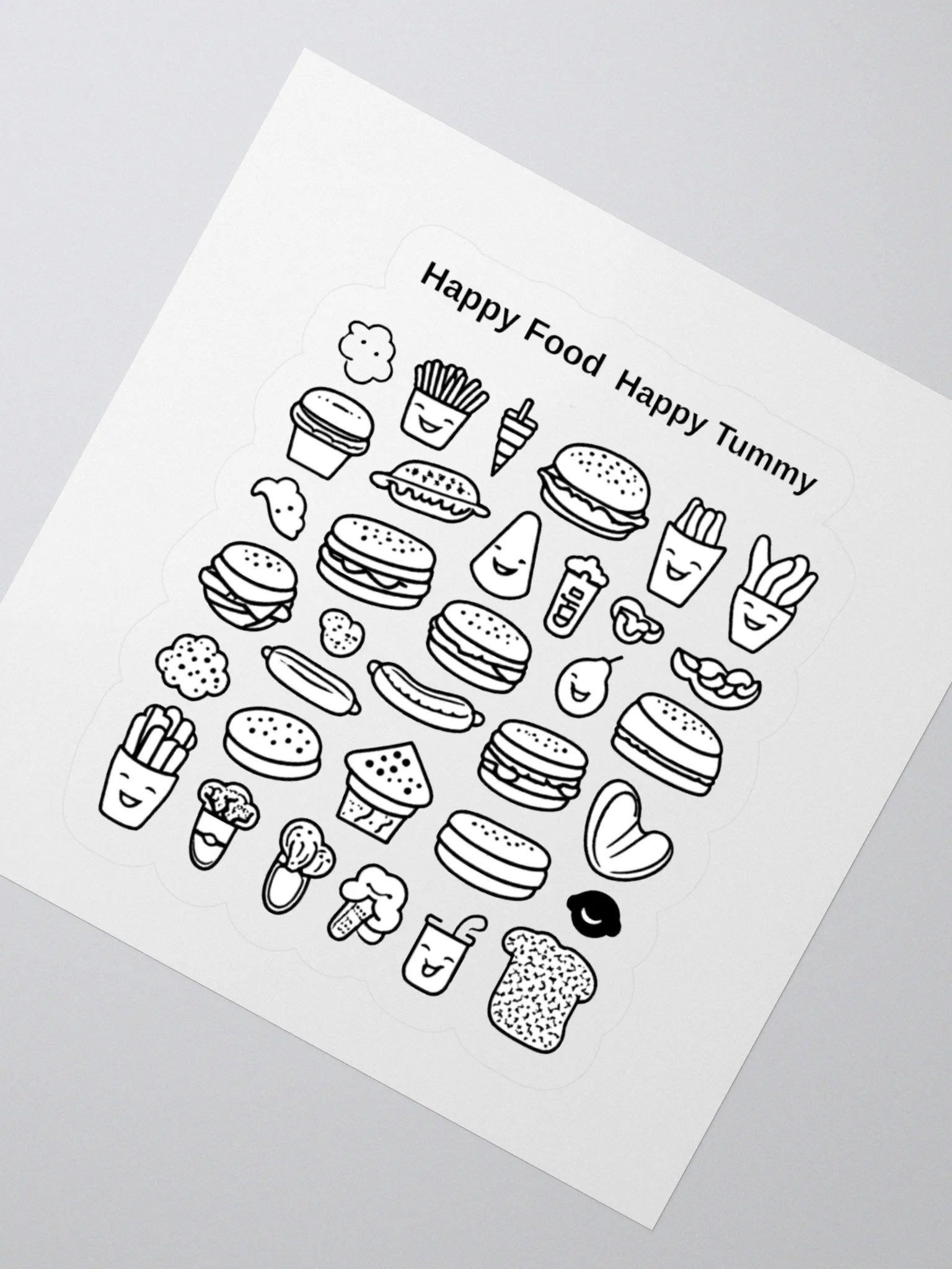 Happy Food, Happy Tummy — Smiling Snacks Sticker product image (7)