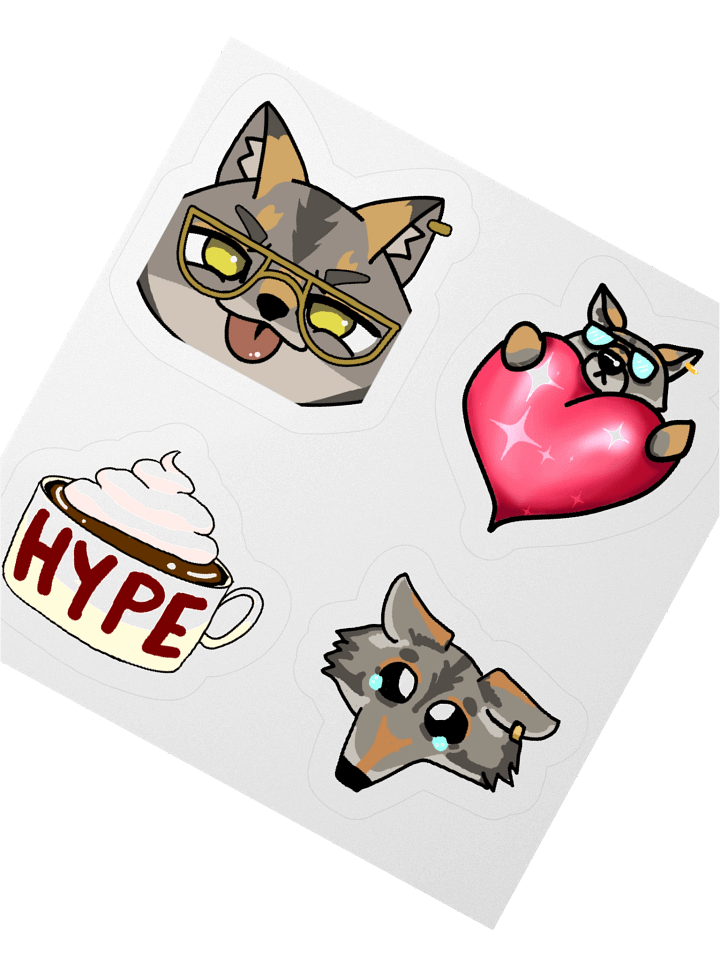 Emotes Variety Stickers product image (6)