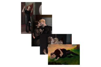 Bullets and Blood illustrated hardback & character art product image (2)
