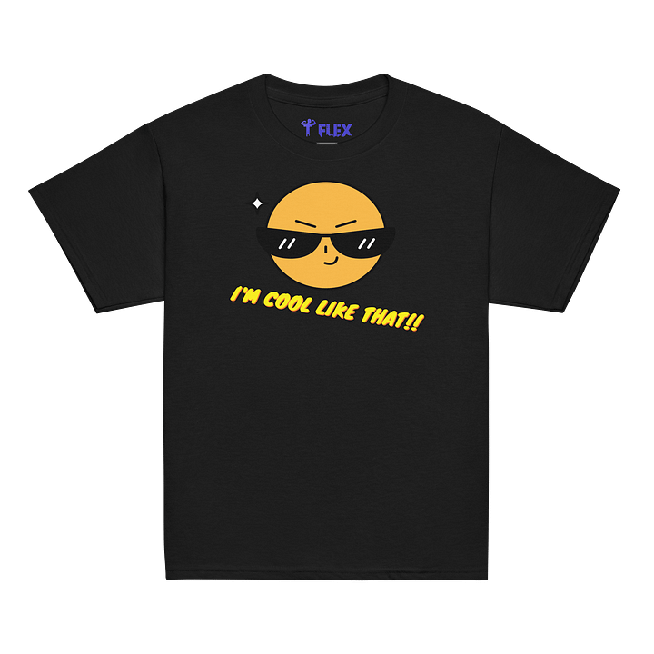 Confident Cool Kids Cartoon Face T-Shirt product image (1)