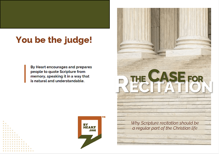 The Case for Recitation promo booklet - English product image (2)
