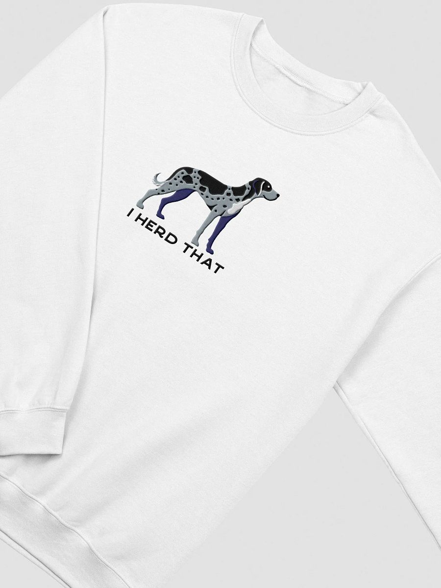 I Herd That Sweatshirt (Embroidered) of a Catahoula Leopard Dog(Blue Leopard) product image (18)