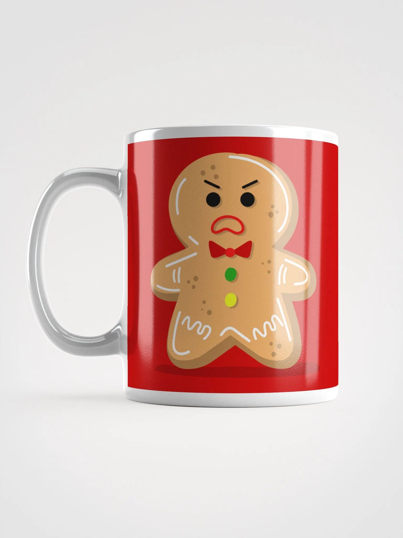 Angry Gingerbread Man Ceramic Mug - Hilarious 11 oz or 15 oz Coffee Cup for Cookie Lovers product image (11)