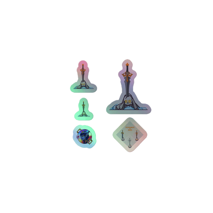 Sword in the Skull - Argent Variation - Holo Sticker Sheet product image (1)