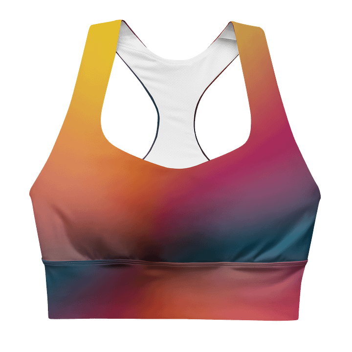Sunset horizon-Recycled Longline Sports Bra product image (1)