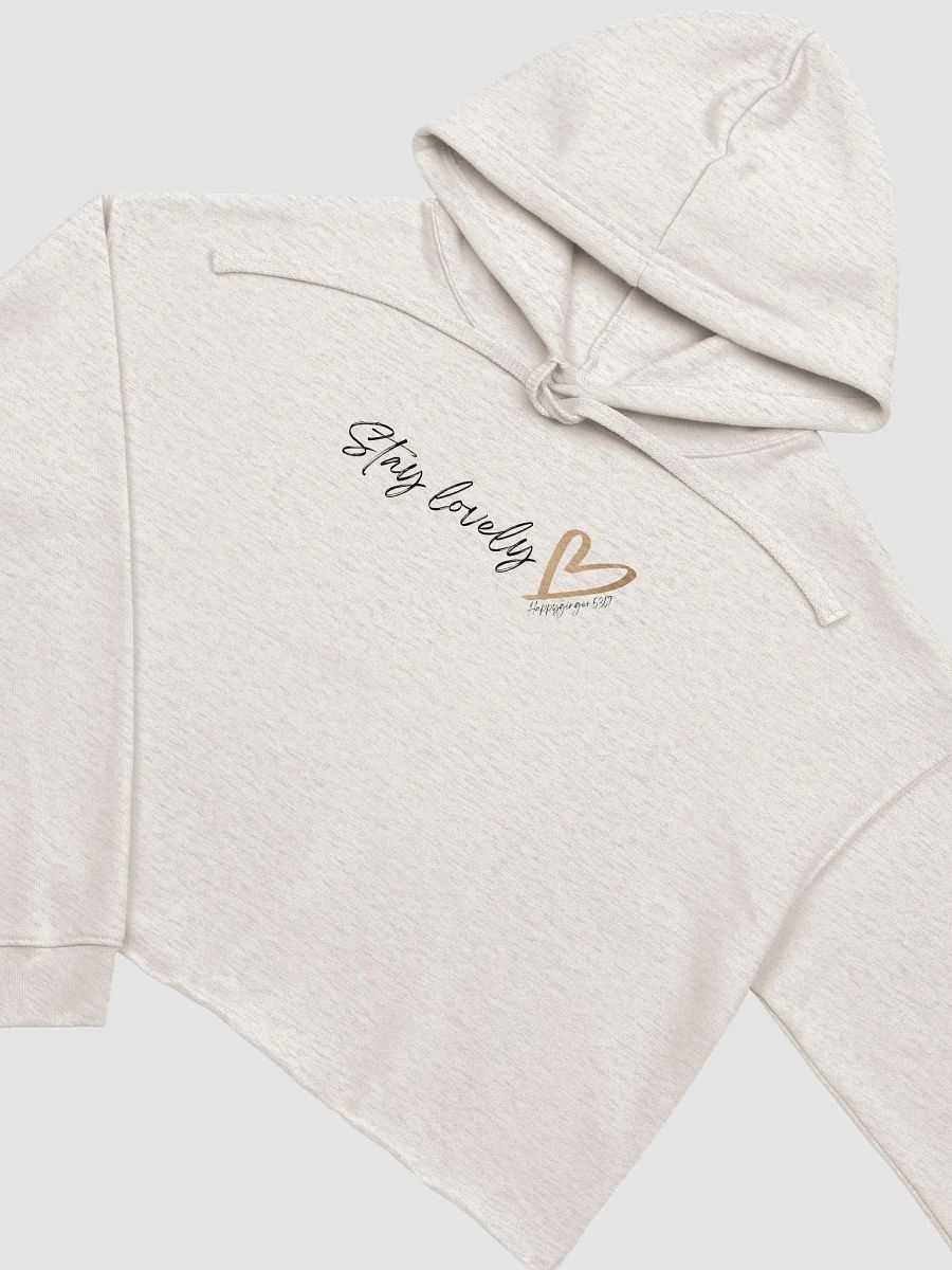 Stay Lovely <3 Cursive Crop Hoodie product image (1)