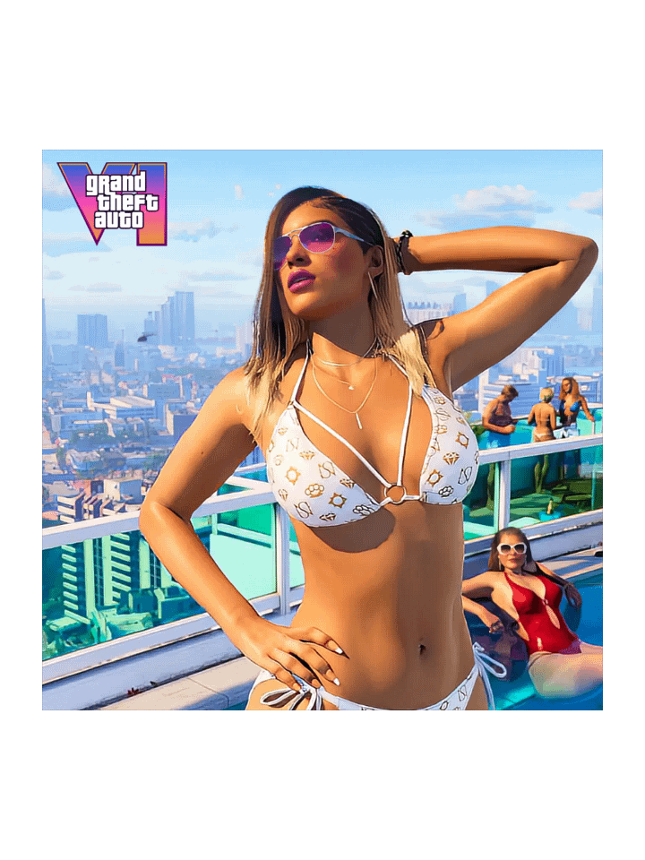 GTA VI Lucia Rooftop Sticker Set product image (2)