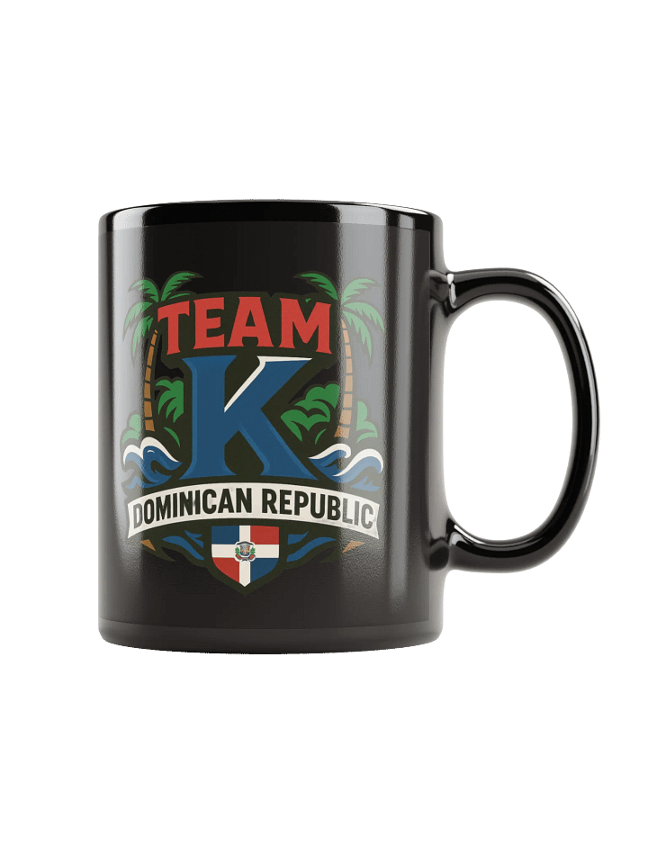 TEAM K Dominican Republic Black Mug product image (1)