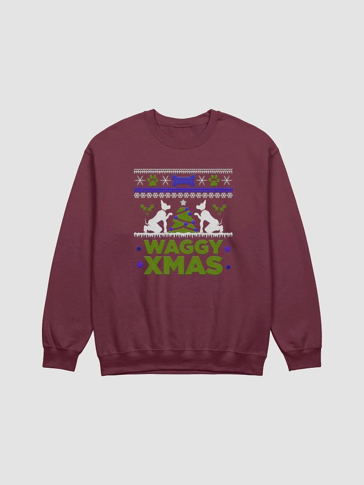 Copy of Sweater - "WAGGY XMAS" - Green Print product image (1)