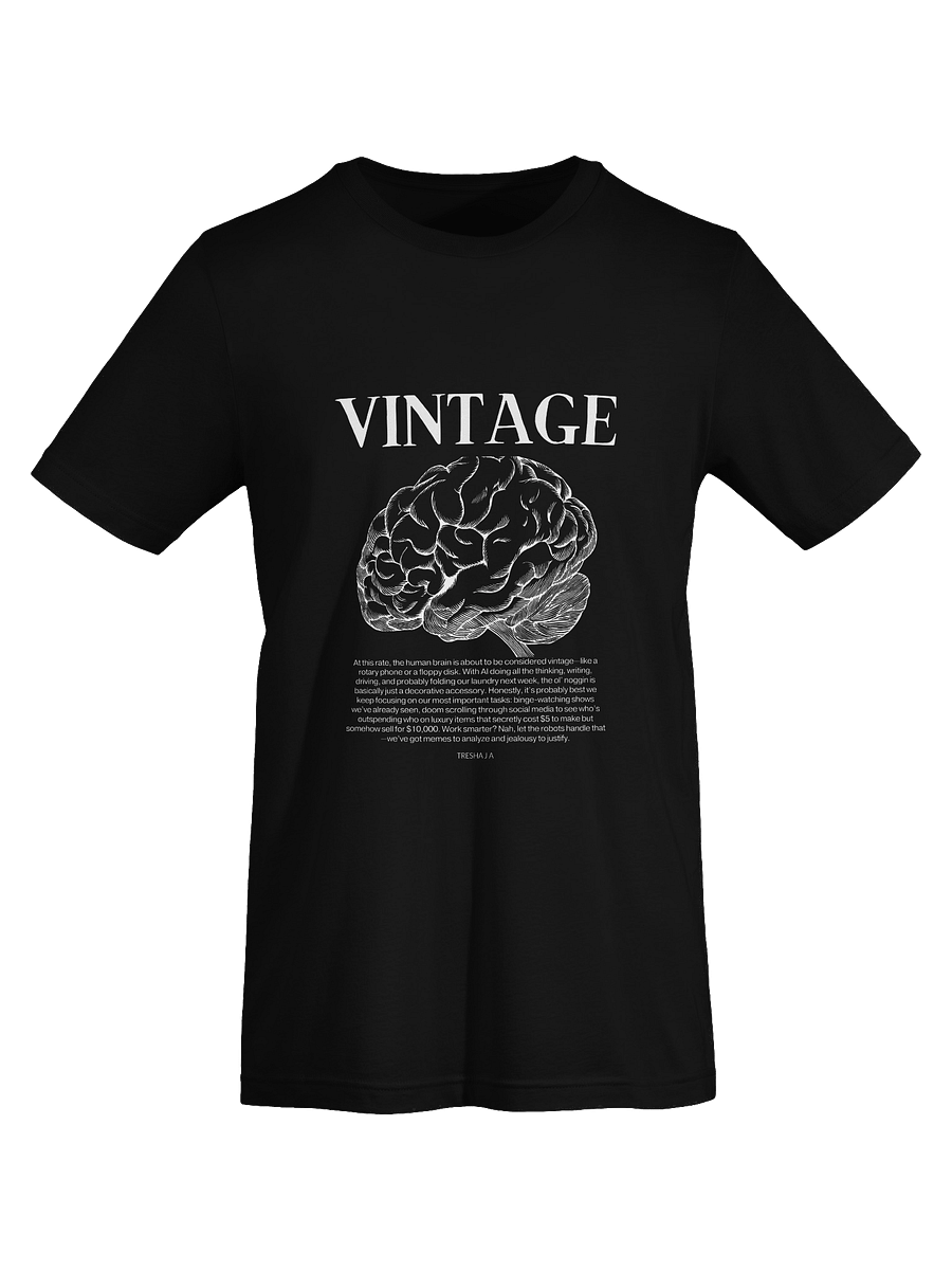Vintage Brain Black Tee product image (3)