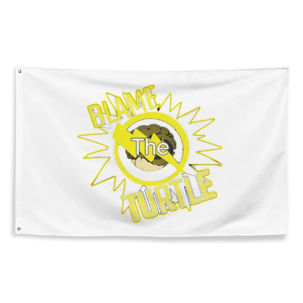 Blame The Turtle! Flag product image (2)
