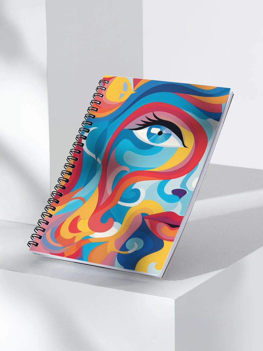 Swirling Spectrum Spiral Notebook product image (3)