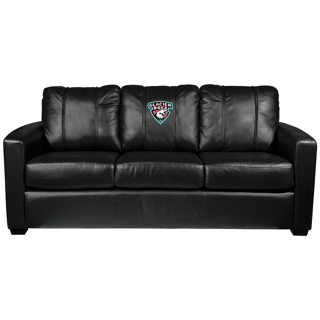 Silver Sofa with Glacier Boyz Logo product image (1)