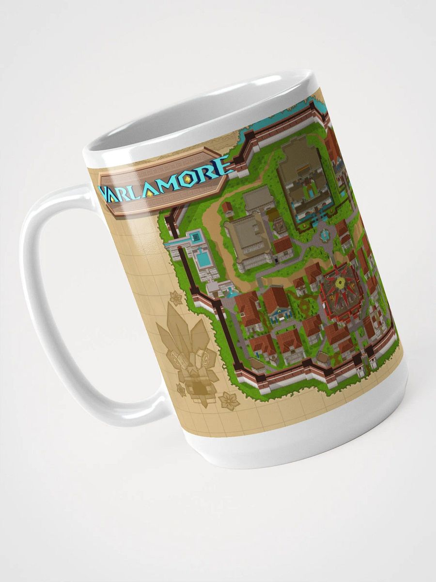 Varlamore Fantasy Map White Glossy Mug product image (3)