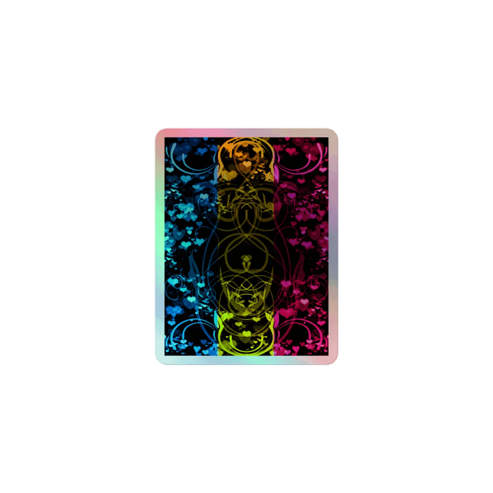 Pansexual Pride Flag Sticker (Flourish Variation) product image (1)