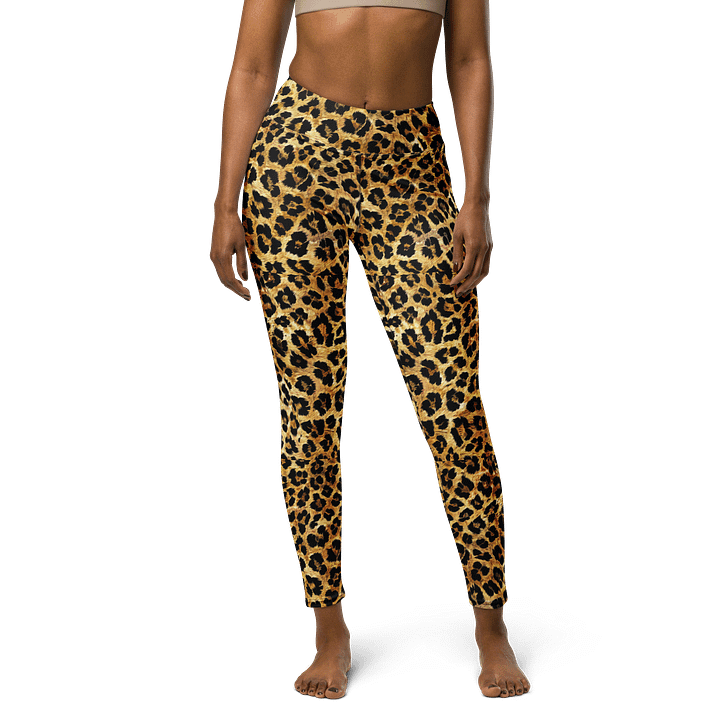 Fierce Catwalk Leopard Print Women’s Leggings product image (1)