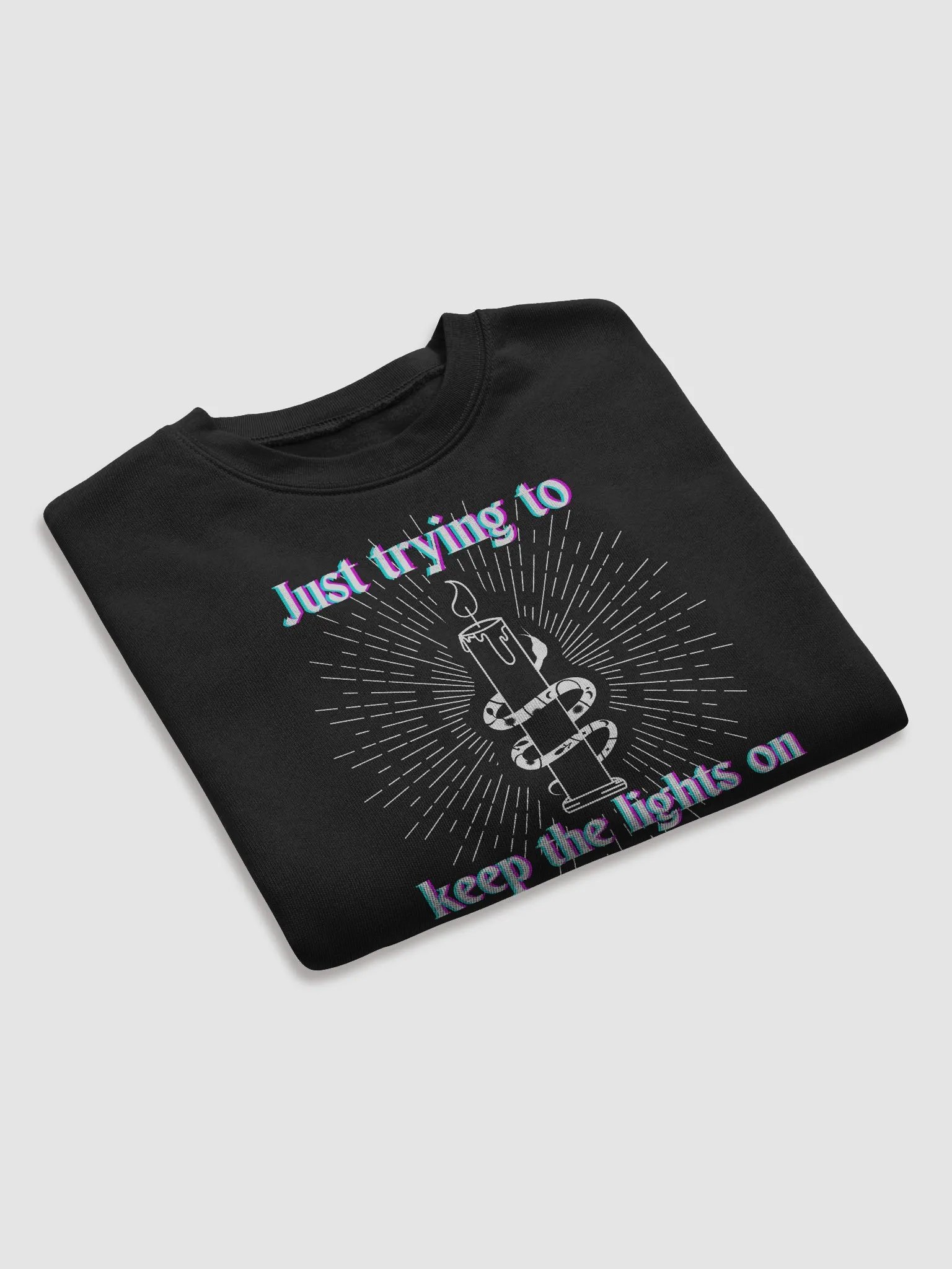 "Just Trying to Keep the Lights On" Cropped Sweater product image (7)