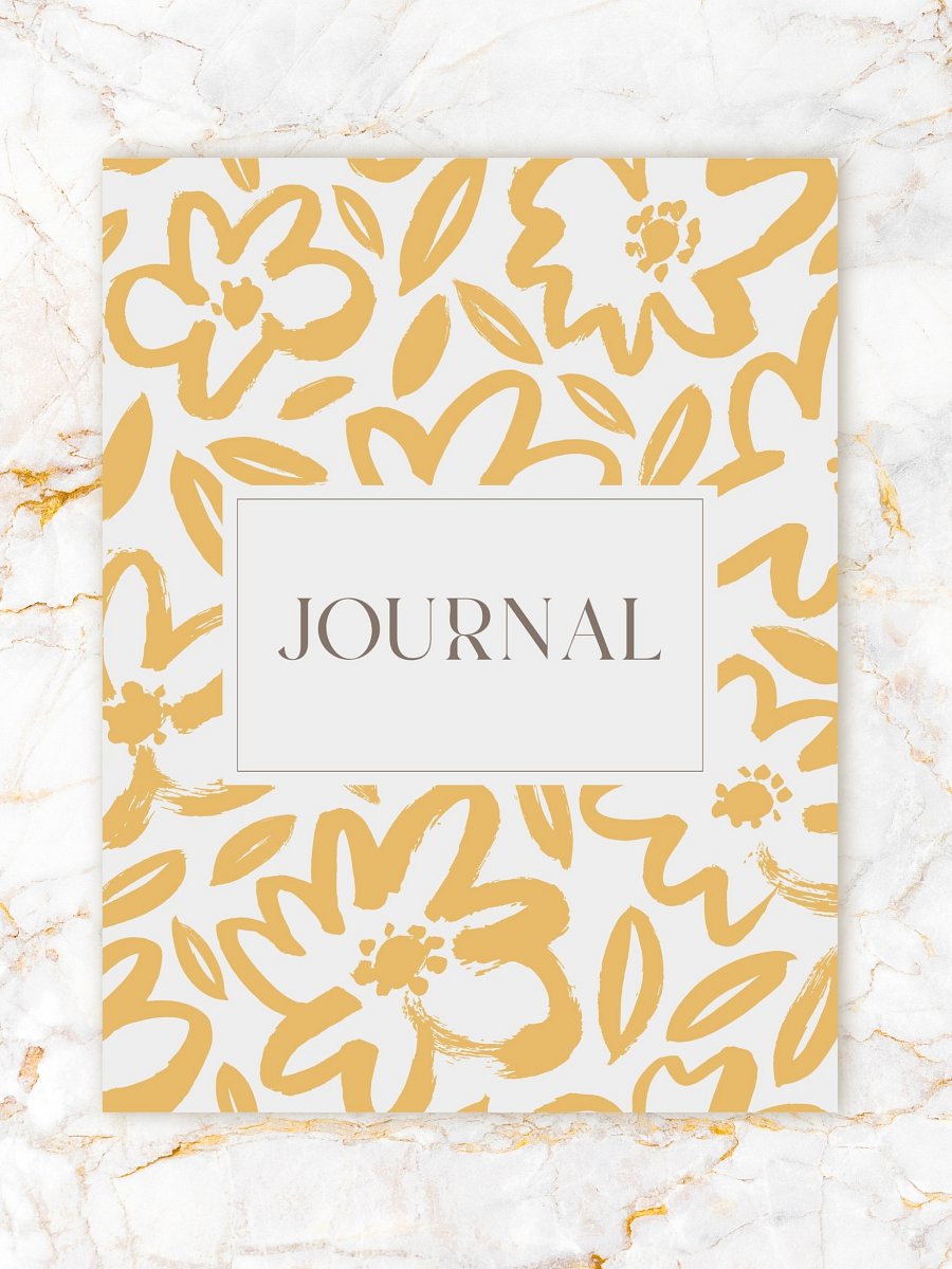 Yellow Floral Journal Cover product image (1)