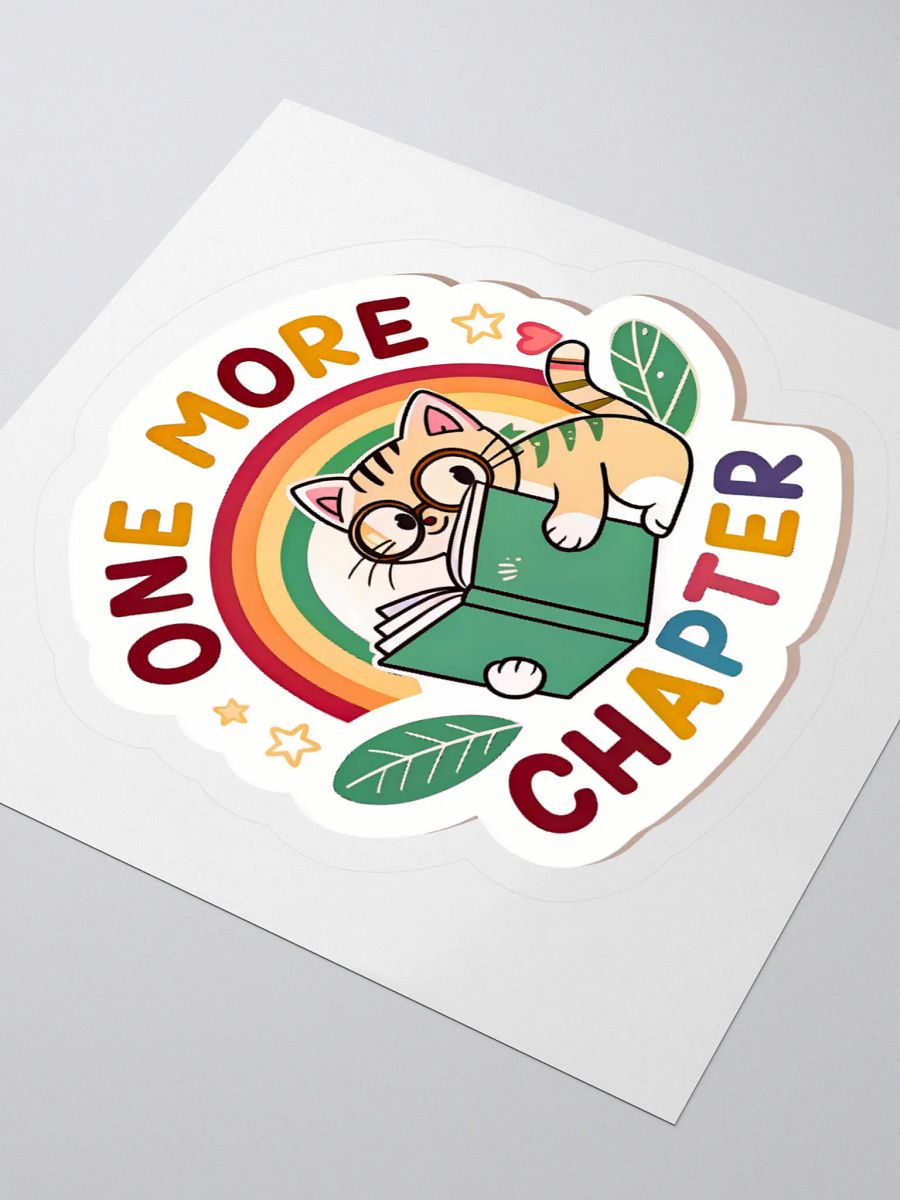 Rainbow Reading Cat Stickers product image (8)