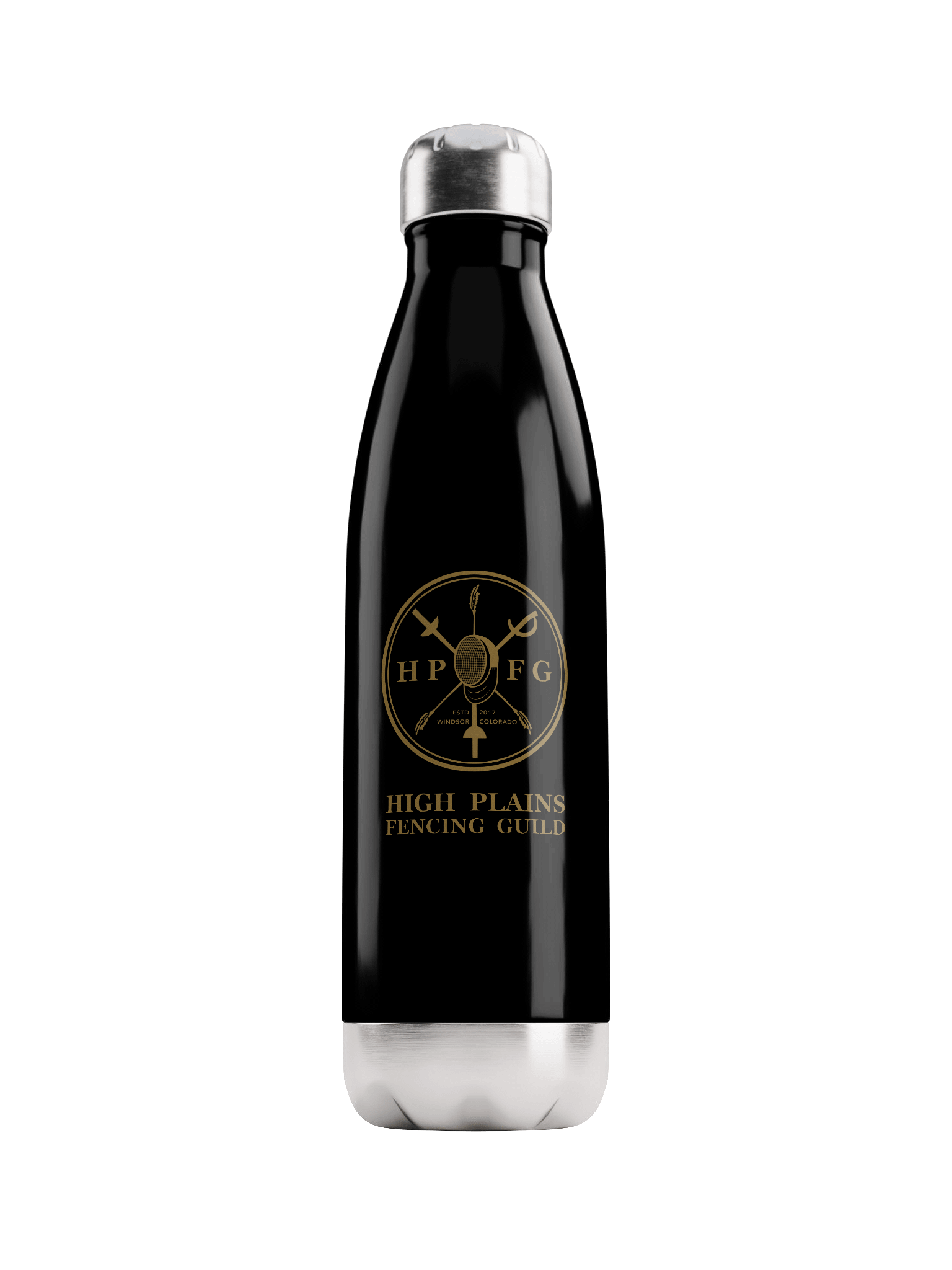 High Plains Fencing Club Stainless Steel Water Bottle product image (6)