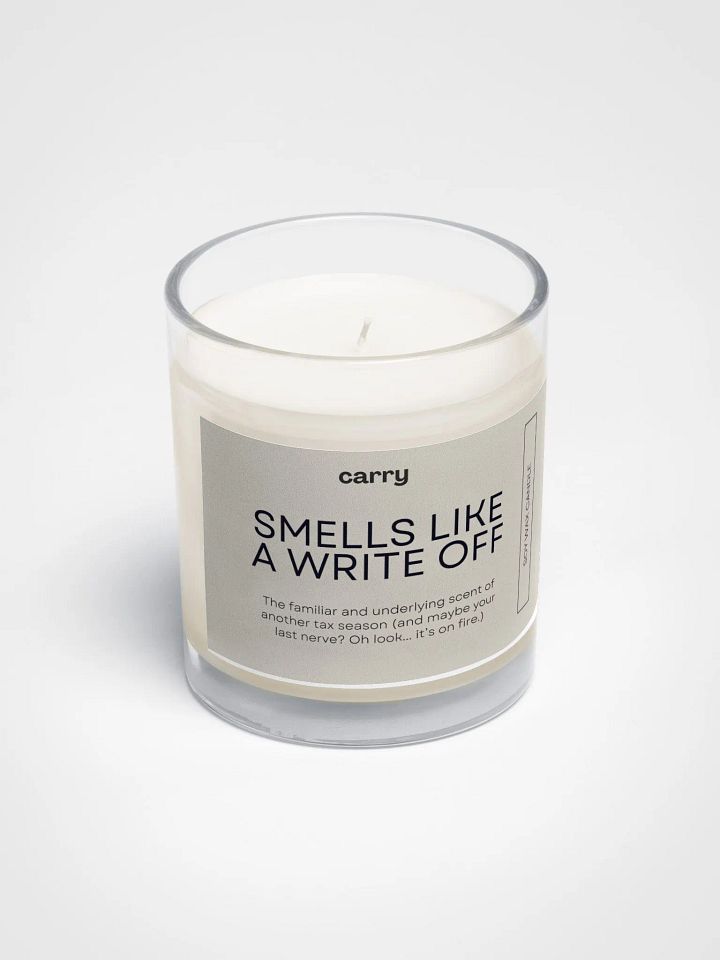 Smells Like A Write Off Candle product image (2)
