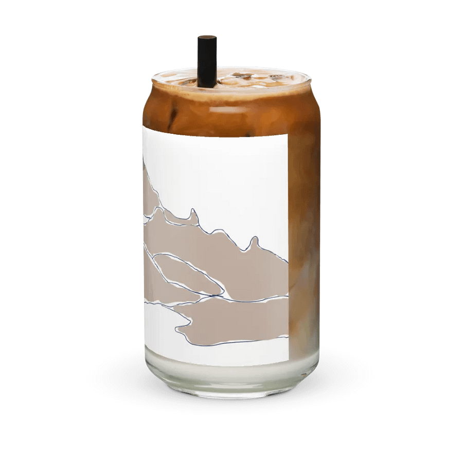 Gilbert Peak glass (tan sketch) product image (42)