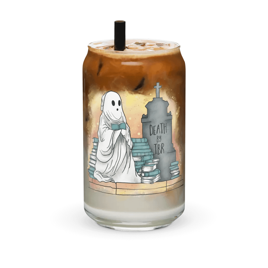 Death by TBR glass tumbler product image (1)