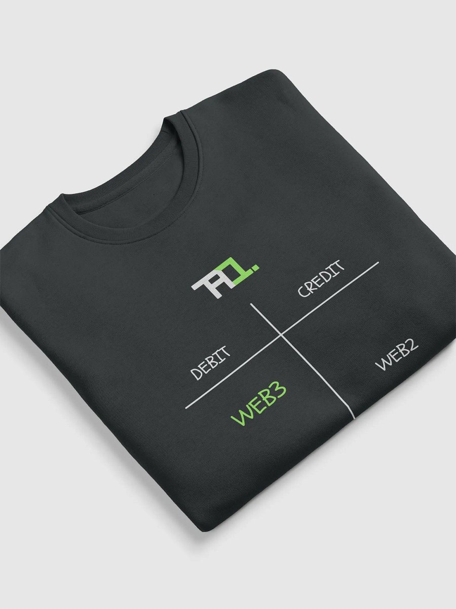 Debit Web3 | Credit Web2 Sweatshirt (Green Edition) product image (4)