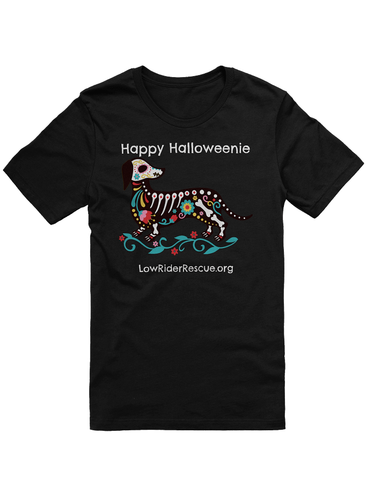 Happy Halloweenie Dachshund Skeleton T product image (4)