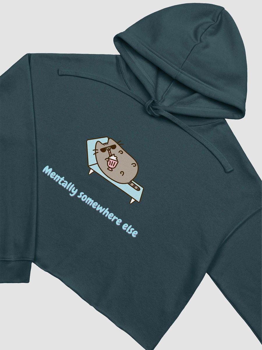 Mentally Somewhere Else Cat Crop Hoodie product image (23)