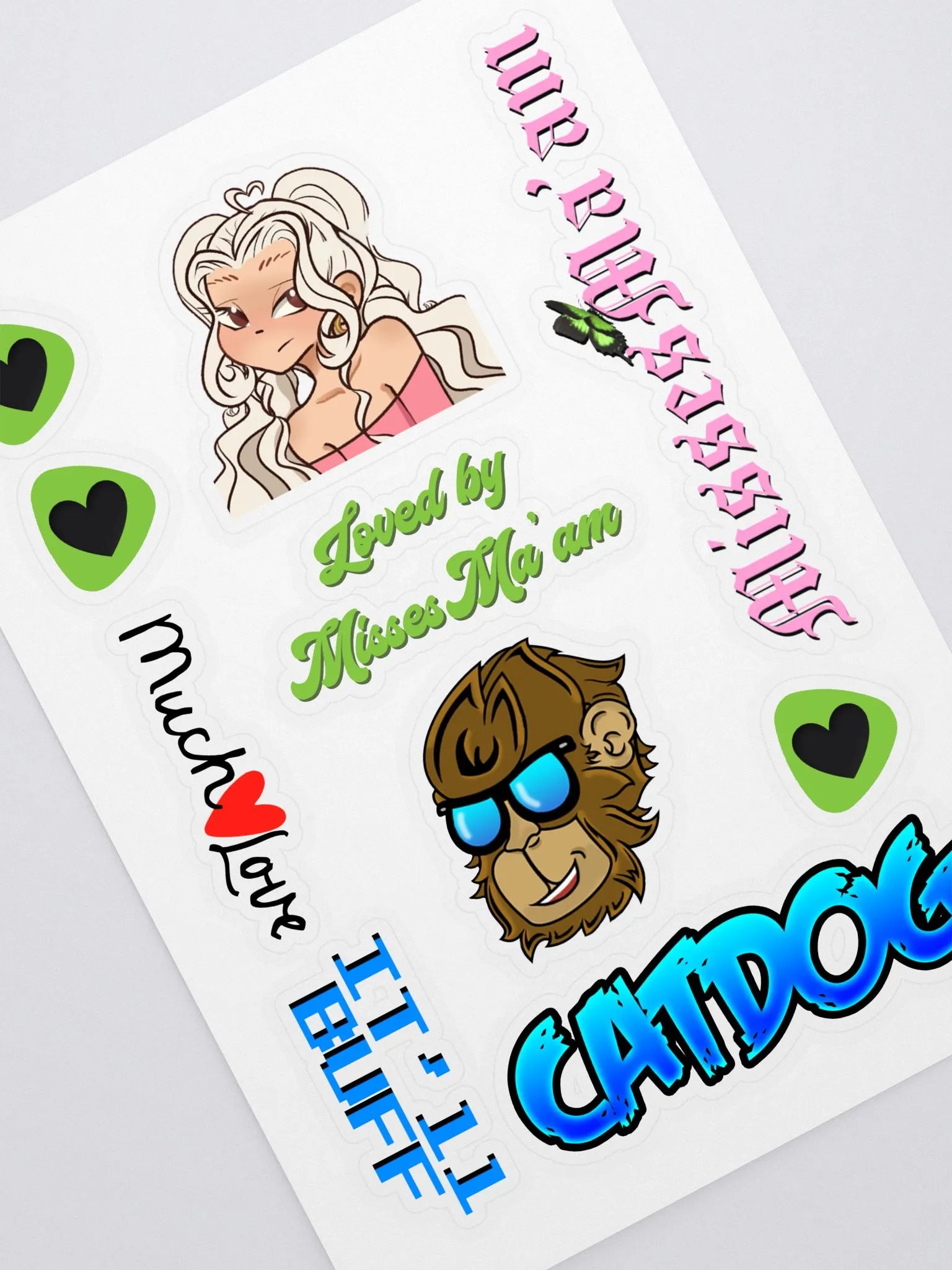 Misses + CatDawg Sticker Sheet product image (1)