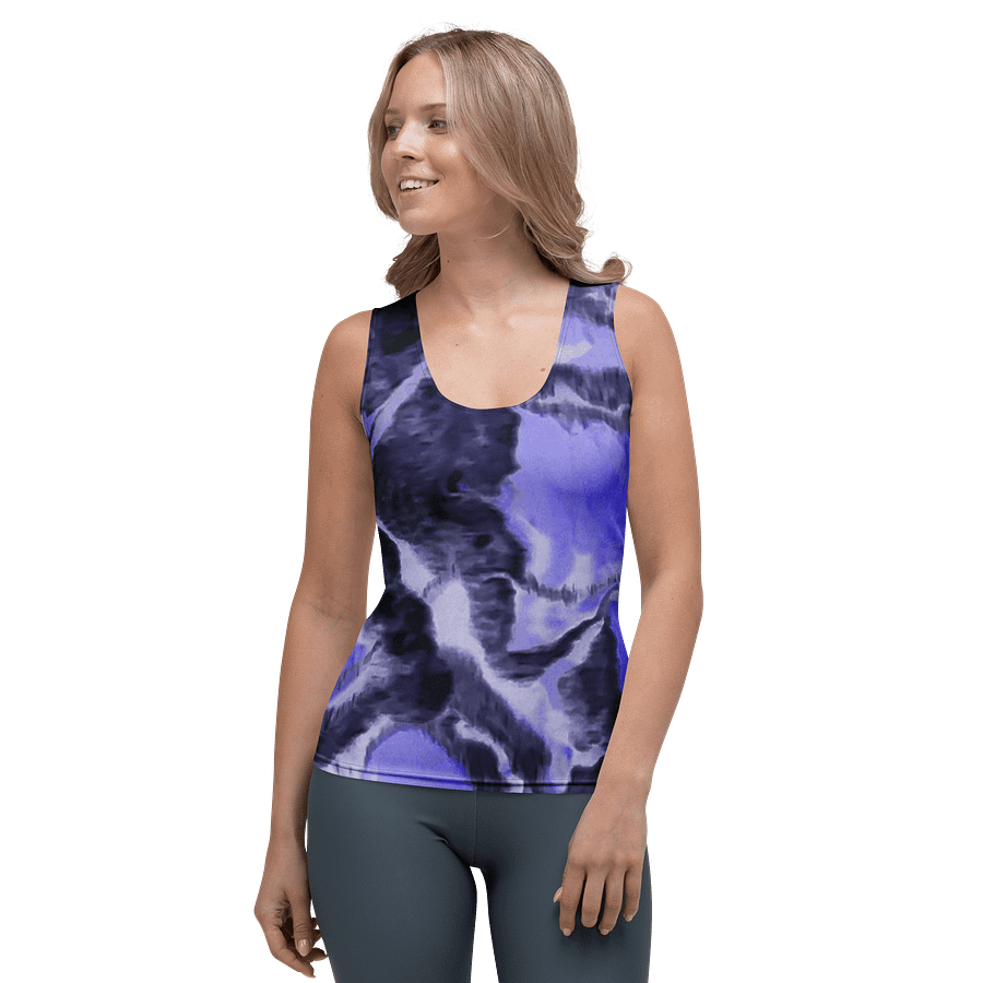 Purple Fluid Art Tank Top product image (1)