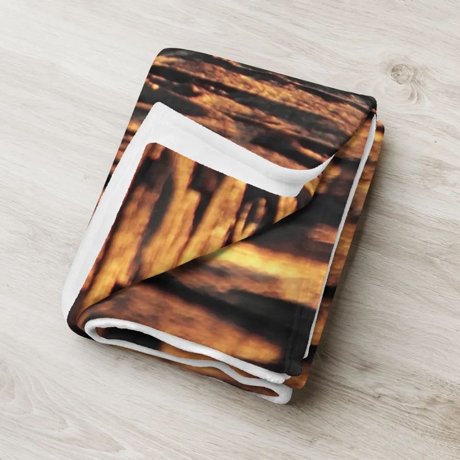 Golden Glow Stone Throw Blanket product image (6)