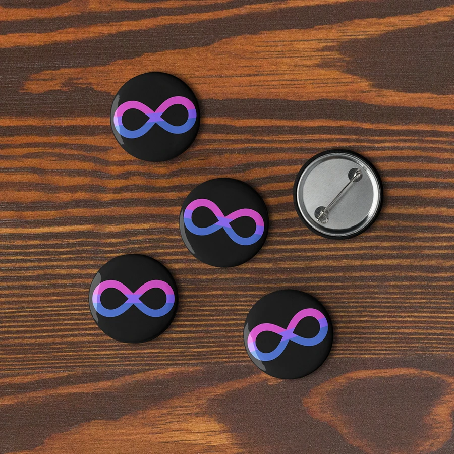 Bi Autistic Infinity Pin Set product image (9)