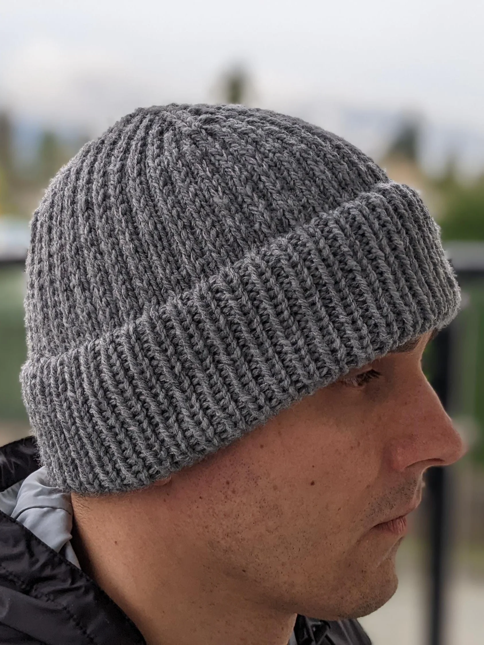 Knit Warm Men's Beanie Pattern (Fixed Double Brim) product image (3)