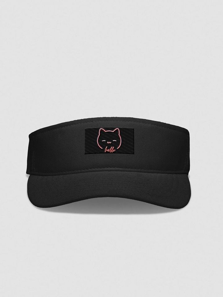 Neon Hello Cat Flexfit Visor product image (1)
