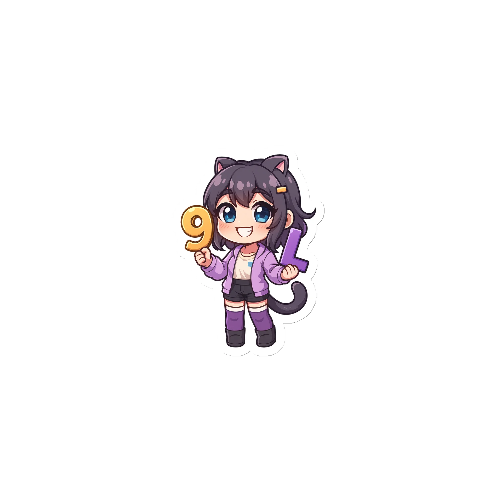 9LS4 TheKaitlynPlayz Die-Cut Magnets product image (1)