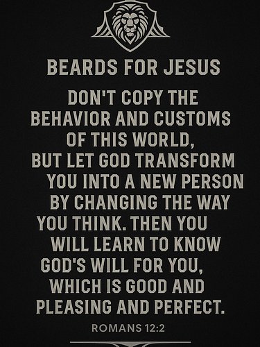 📖 Romans 12:2 (NLT)
“Don’t copy the behavior and customs of this world, but let God transform you into a new person by changi...