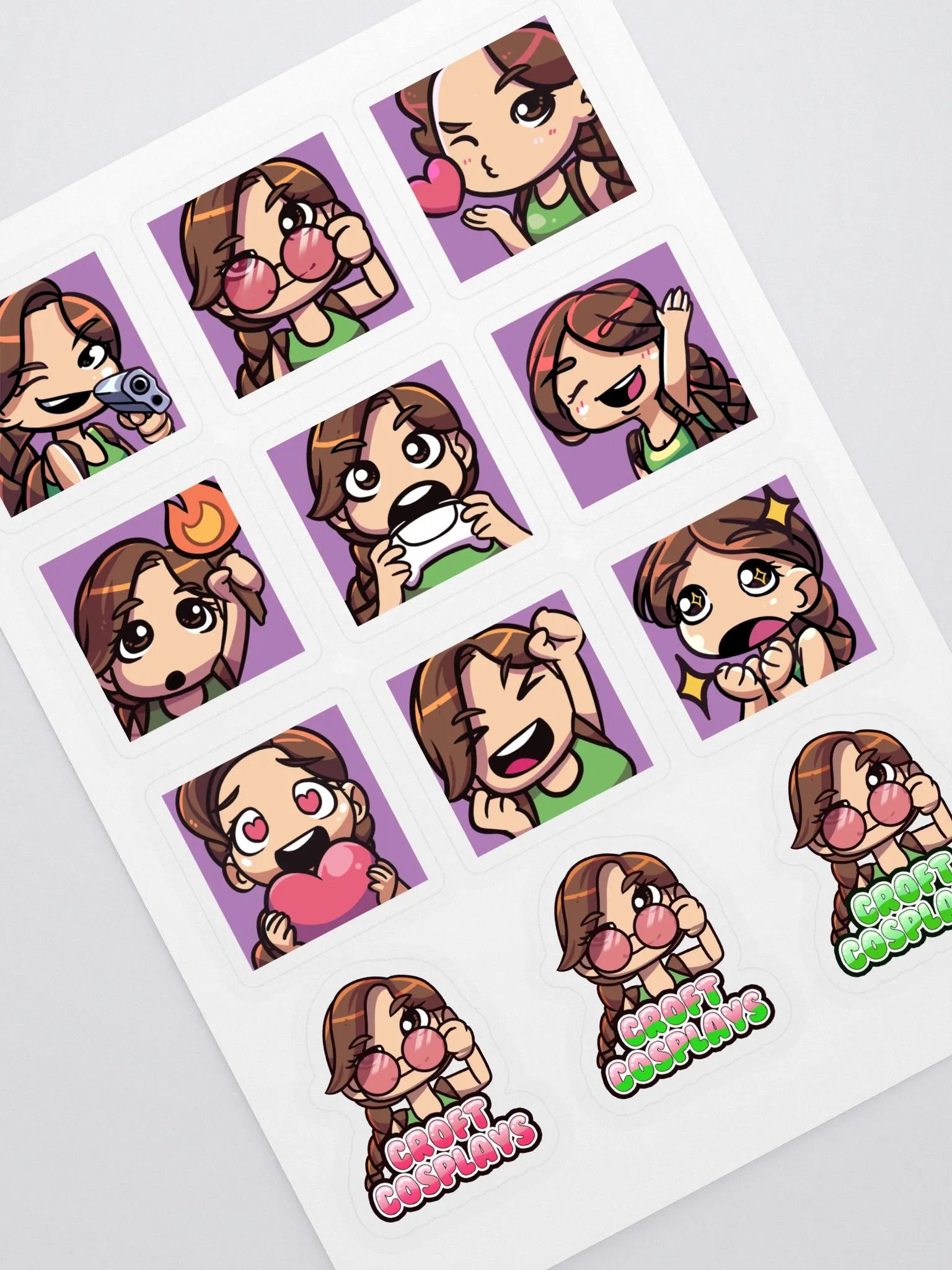 CroftCosplays Stickers product image (1)