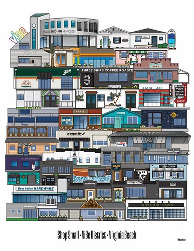 #smallbusinesssaturday! Plenty of options for shopping & dining in the @thevibecreativedistrict 
@frankandpattys @yorkiesvb @...