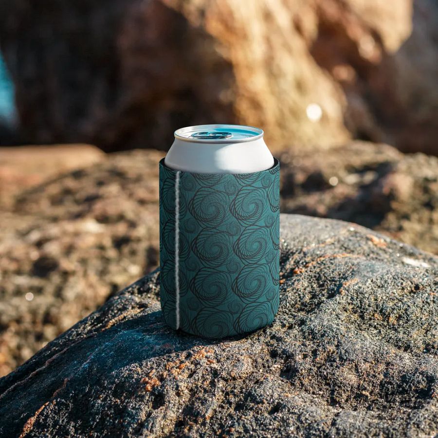 Swirling Teal Can Cooler product image (9)