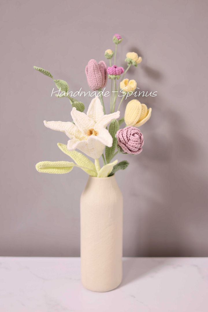 Spring Flower Dance Crochet Knit Bouquet product image (1)