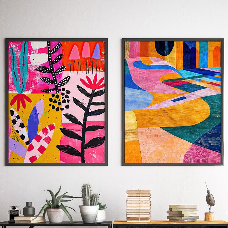 Maximalist Abstract Gallery Wall Set of 9 DIGITAL Prints product image (5)