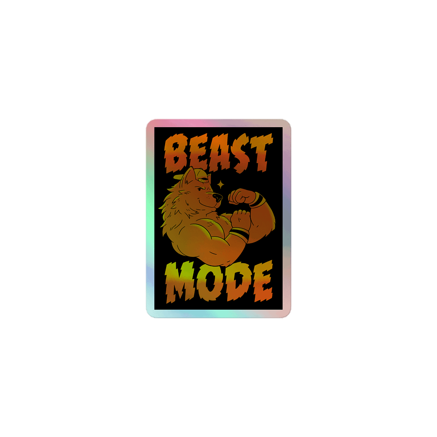 BEAST MODE Holographic Sticker product image (3)