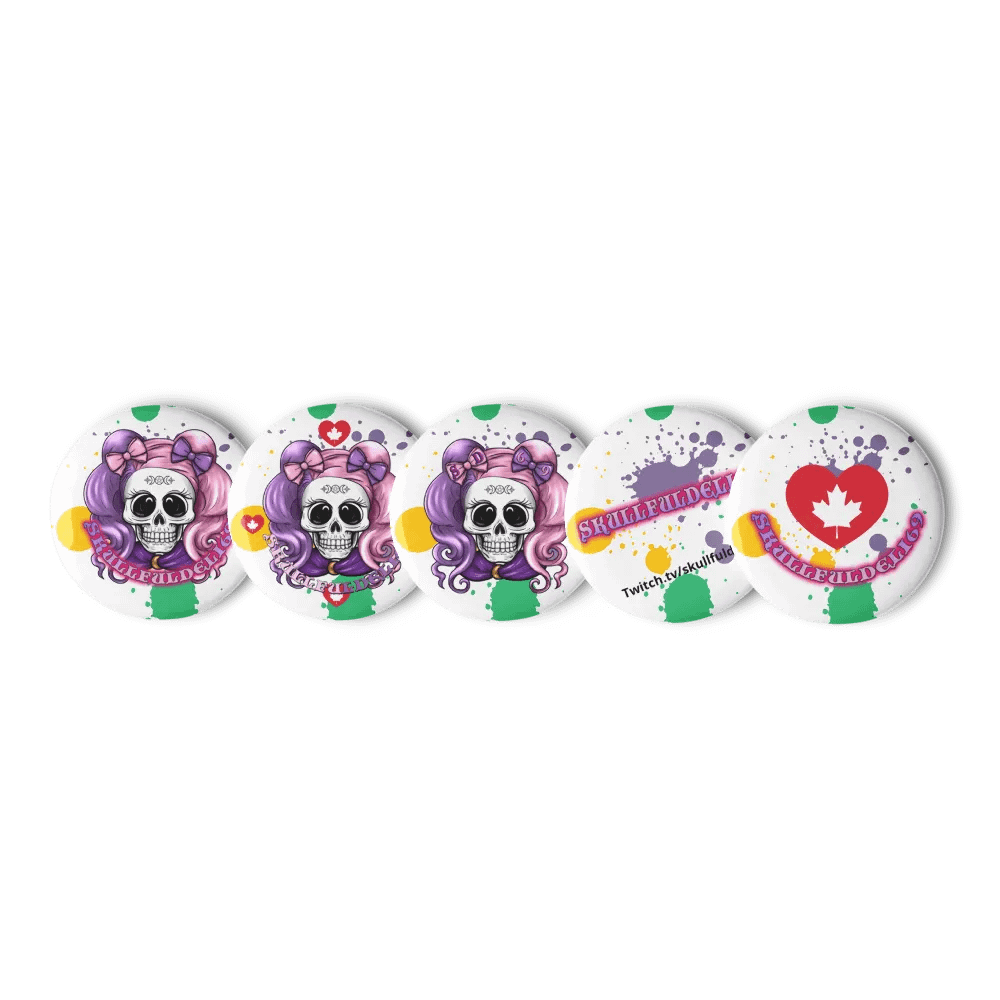 Moonlit Skull Pigtails Pin Set product image (1)