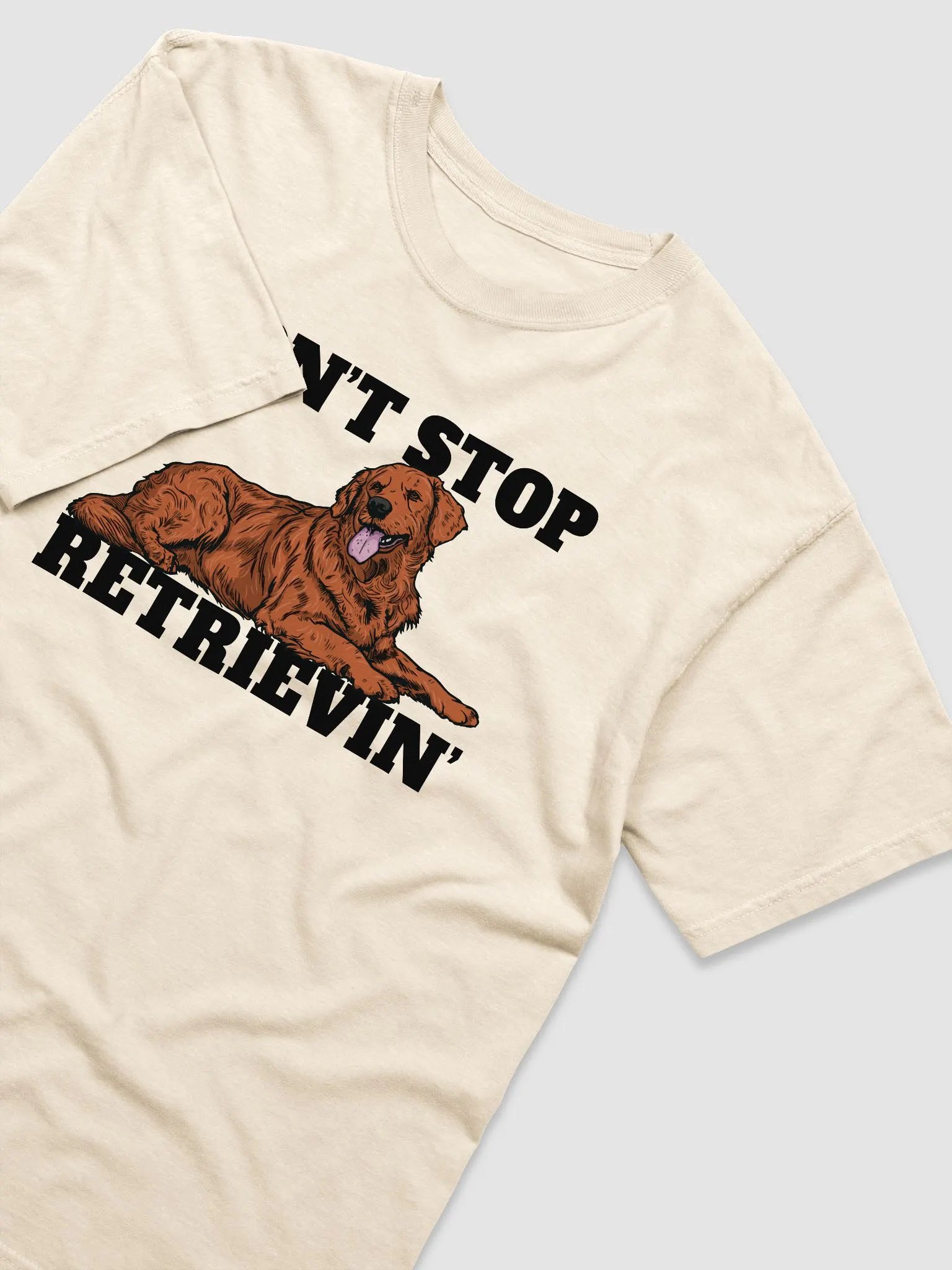 Don't Stop Retrievin' T-Shirt of a Golden Retriever(Red) | Funny T-Shirt for Goldie Paw-rents product image (19)