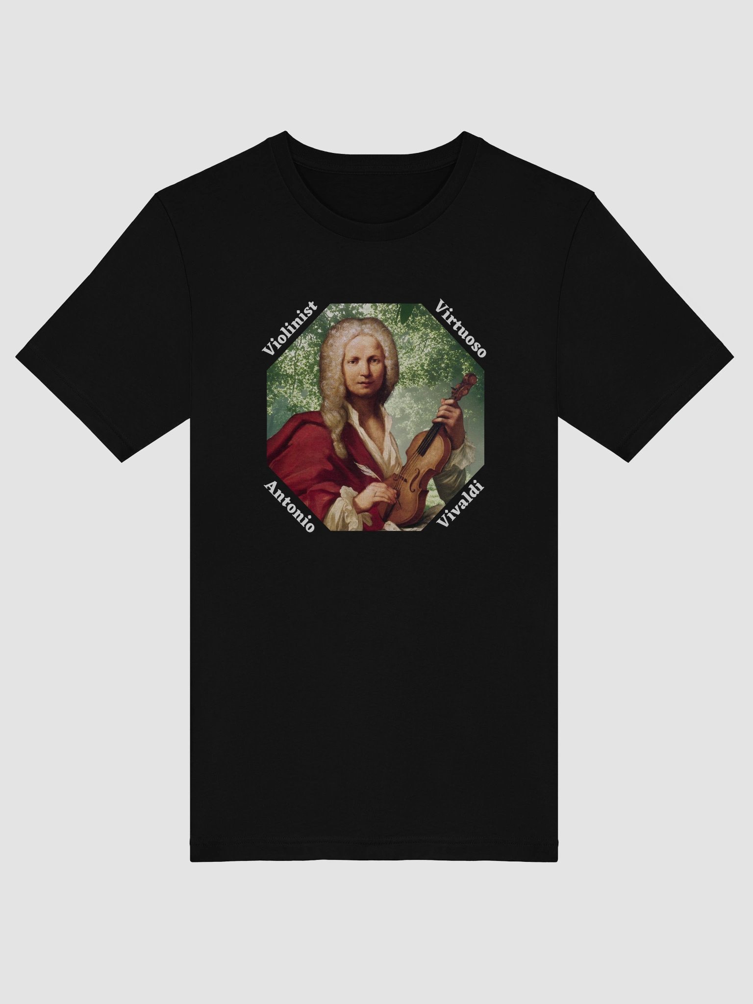 Antonio Vivaldi - Violinist Virtuoso | Dark T-Shirt product image (17)