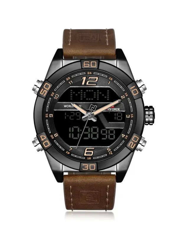 Men'S Watch Led Electronic Watch Waterproof Belt Quartz Men'S Watch Watch product image (3)