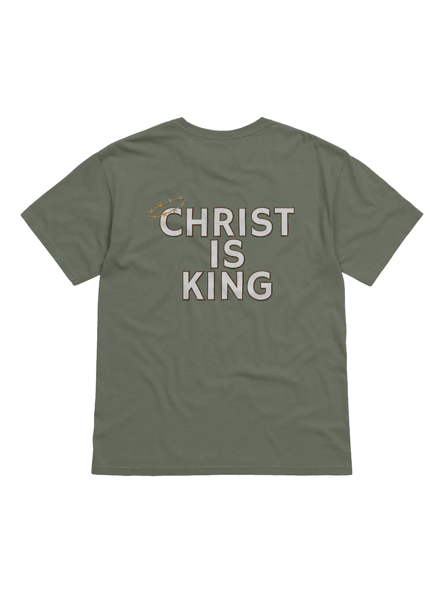 Christ Is King Biblical Graphical T-Shirt | 100% Cotton Comfort Colors product image (2)